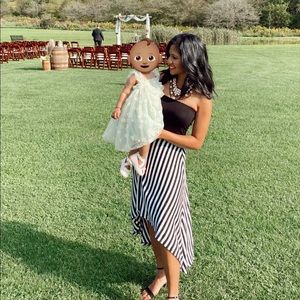 Elegant hi-low cocktail dress